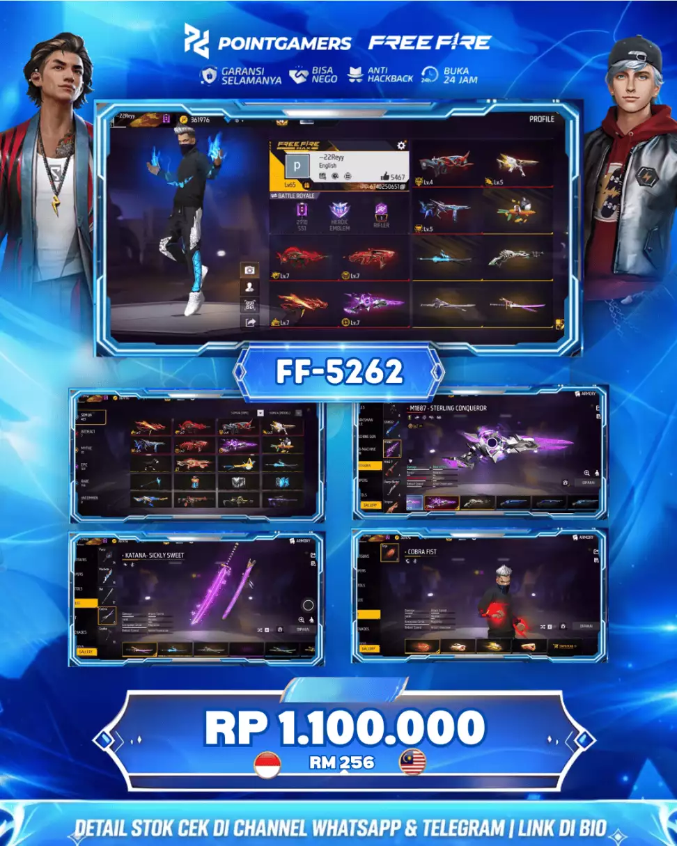 EVO 7 MAX 4, SG2 5 RASA EVO LUMUT MAMBA BUNNY PELURU SUCI 1